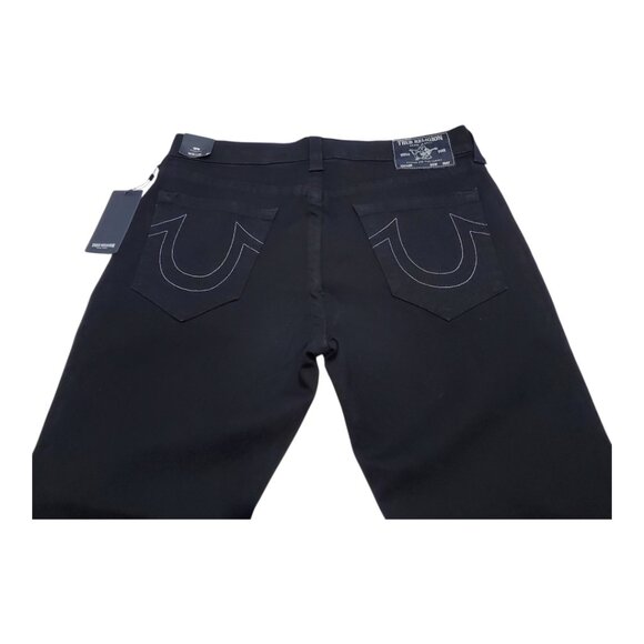 NWT TRUE RELIGION Men's Geno Relaxed Slim Black Jeans - Picture 10 of 16